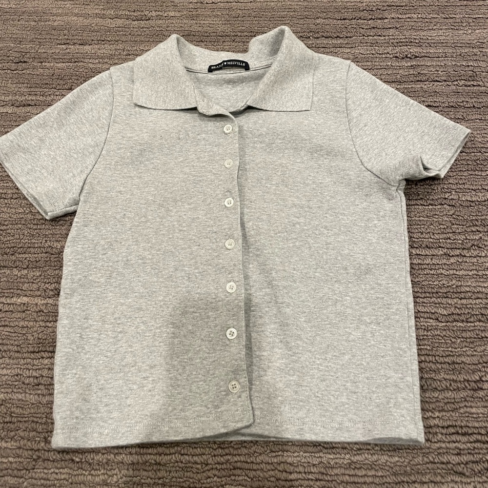 T-Shirt - Brandy Melville, Extra Small, Grey